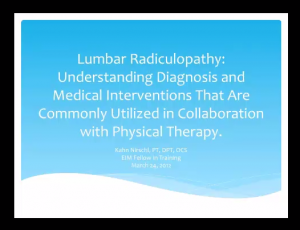 FREE online presentations from Physiopedia for physiotherapy and physical therapy