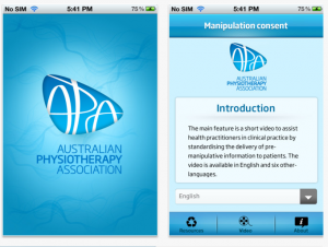 Cervical manipulation consent app for physiotherapy and physical therapy