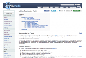 Achilles Tendinopathy Toolkit in Physiopedia