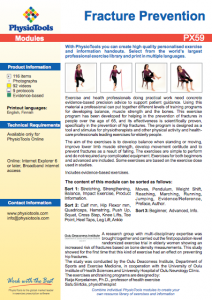 Fracture prevention exercises from PhysioTools