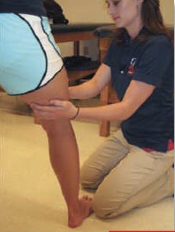 Description of a weight-bearing method to assess hip abductor and external rotator muscle performance. Description of a weight-bearing method to assess hip abductor and external rotator muscle performance.