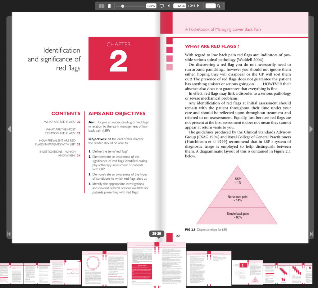 managing patients with LBP red flags