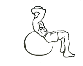 Swiss ball enhances lumbar multifidus activity in chronic low back pain. Swiss ball enhances lumbar multifidus activity in chronic low back pain.