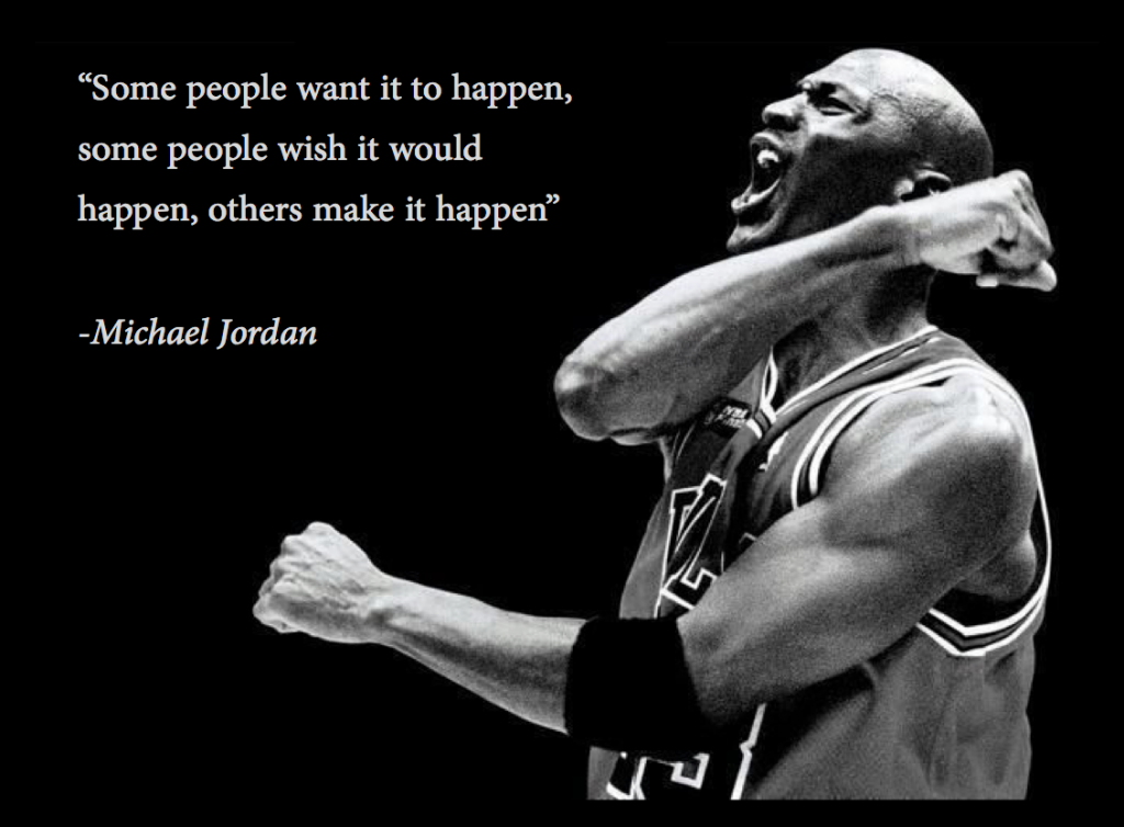 michael jordan making it happen