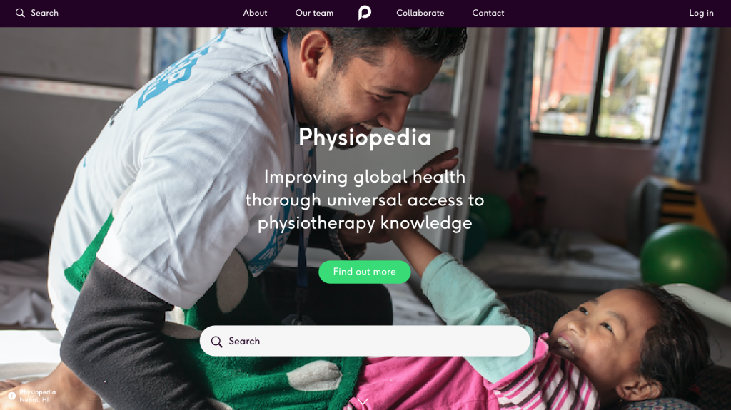 new Physiopedia website sneak preview