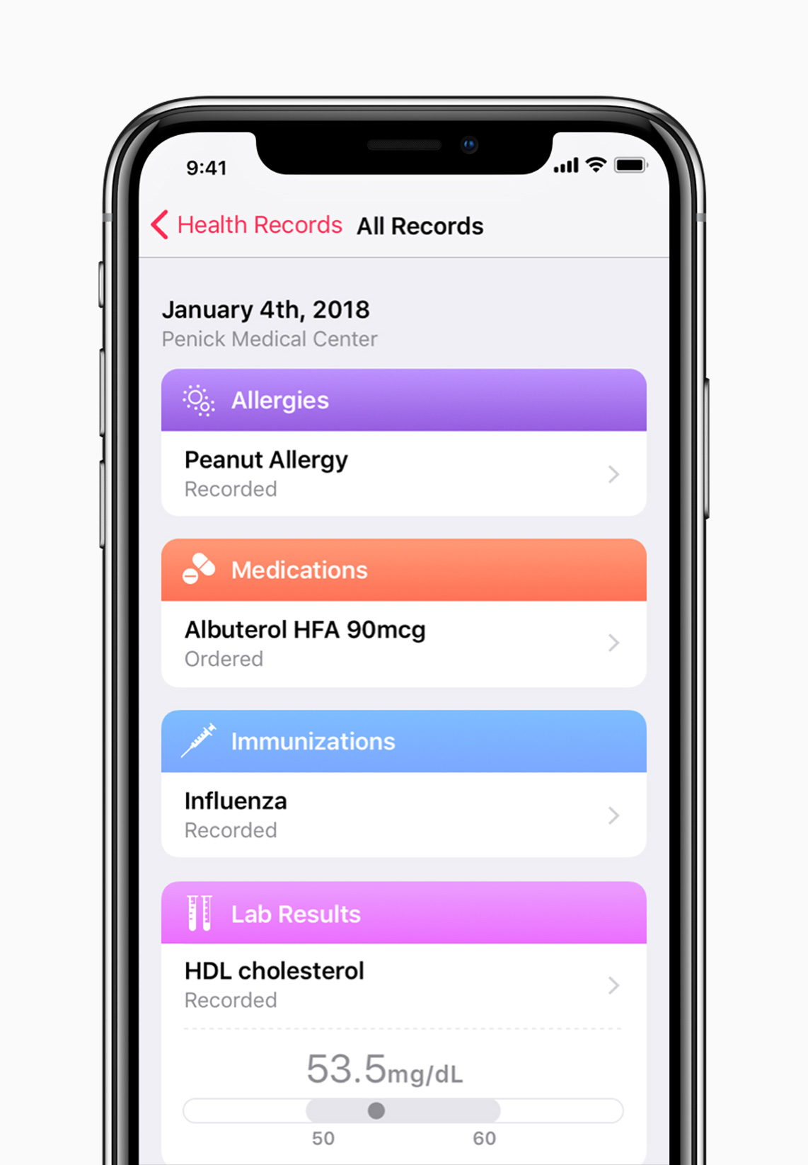 Iphone X Apple Health Records
