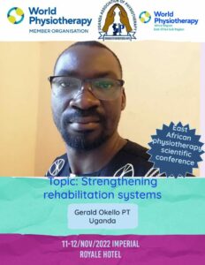 Gerald Okello, ReLAB-HS, strengthening rehabilitation in health systems