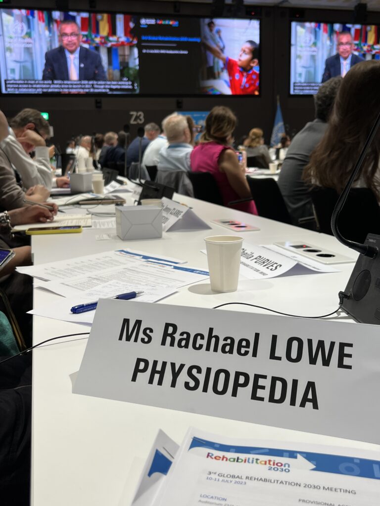 Rachael Lowe attended the 3rd Global Rehabilitation 2030 meeting in Geneva