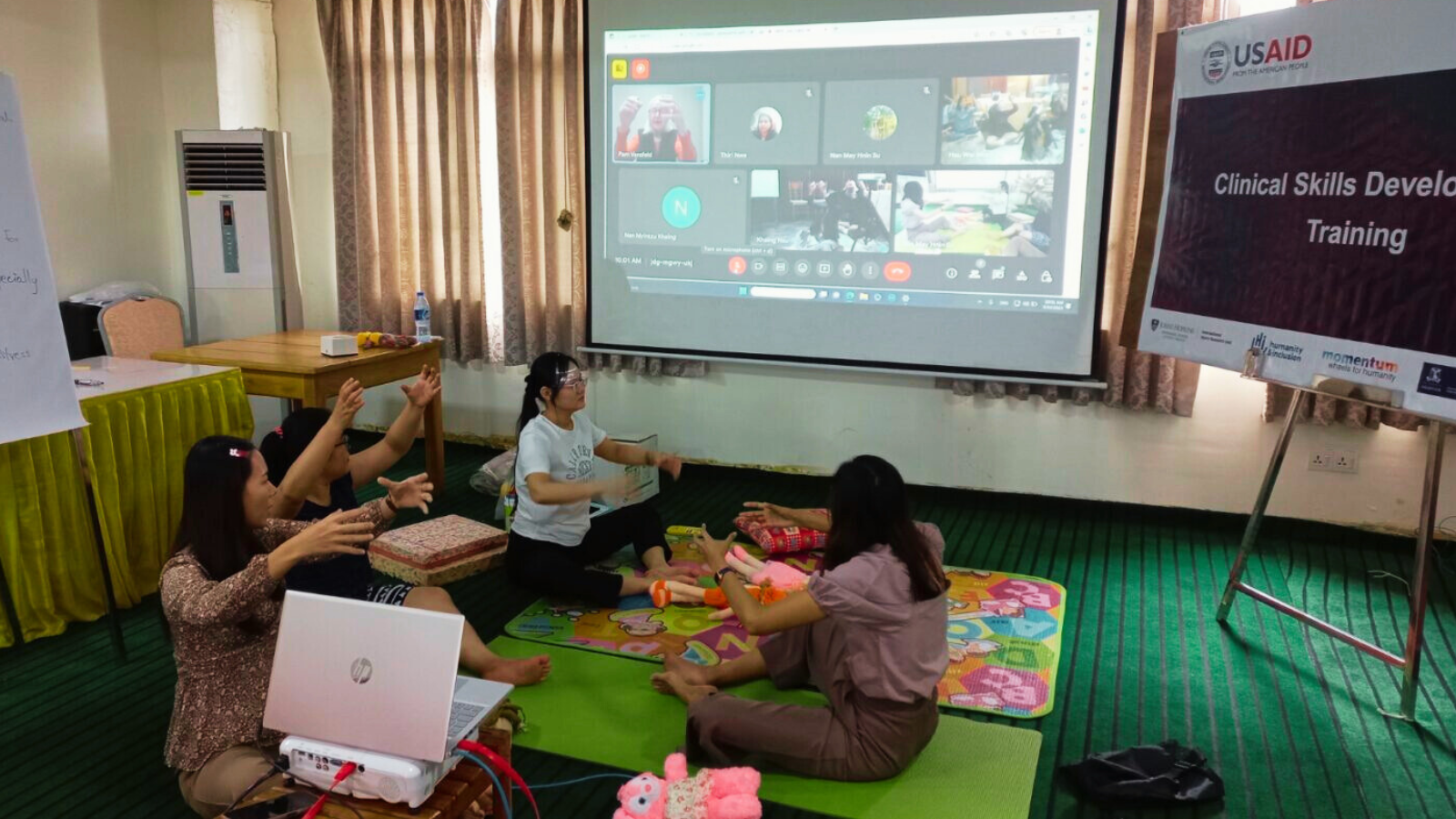 Delivering in-person training in Myanmar to physiotherapists on stroke