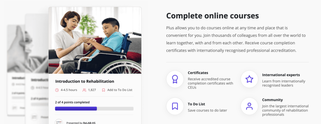 Online physiotherapy and physical therapy courses