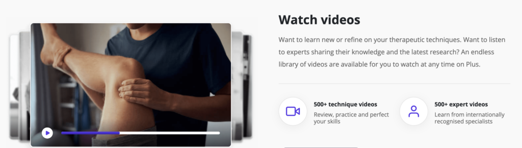 Practical clinical technique videos for physiotherapy and physical therapy