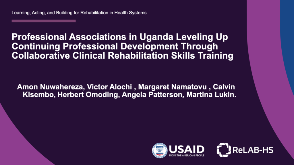 Presentation on the clinical skills training of the IRETT